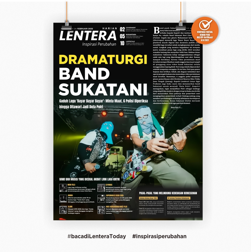 Dramaturgi Band Sukatani (Koran, Senin 24/2/2025)