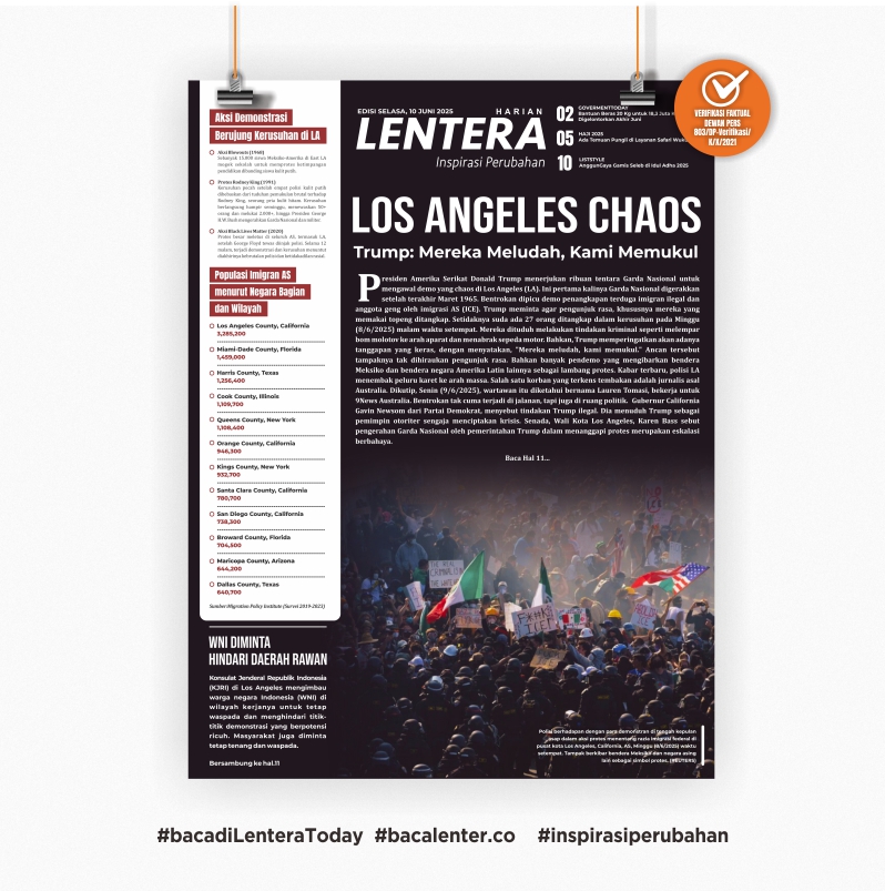 Los Angeles Chaos (Koran Selasa, 10/6/2025)