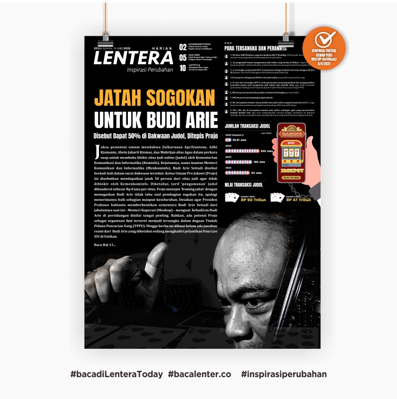 Jatah Sogokan untuk Budi Arie (Koran Senin, 19/5/2025)