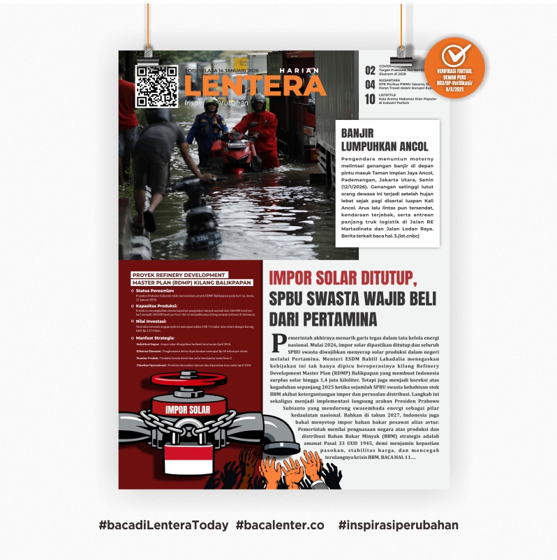Impor Solar Ditutup, SPBU Swasta Wajib Beli dari Pertamina (Koran Selasa, 13 Januari 2026)