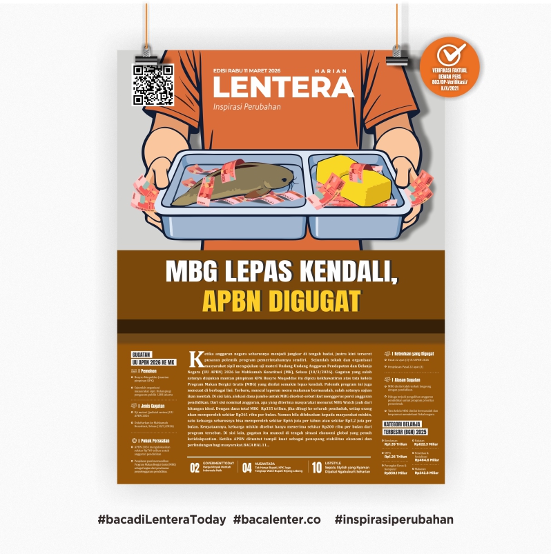 MBG Lepas Kendali, APBN Digugat (Koran Rabu, 11 Maret 2026)