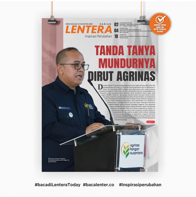 Tanda Tanya Mundurnya Dirut Agrinas (Koran Selasa, 12/8/2025)