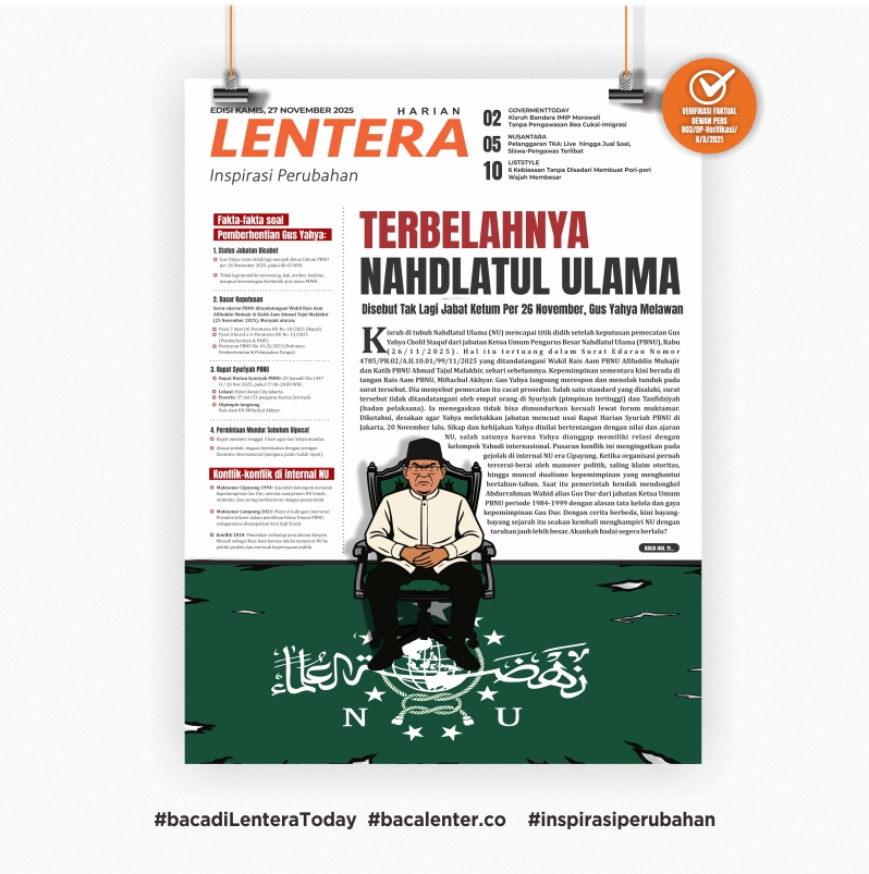 Terbelahnya Nahdlatul Ulama ( Koran Kamis, 27 November 2025)